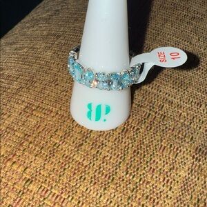 Bomb Party Elegant Aquamarine Zirconia Ring